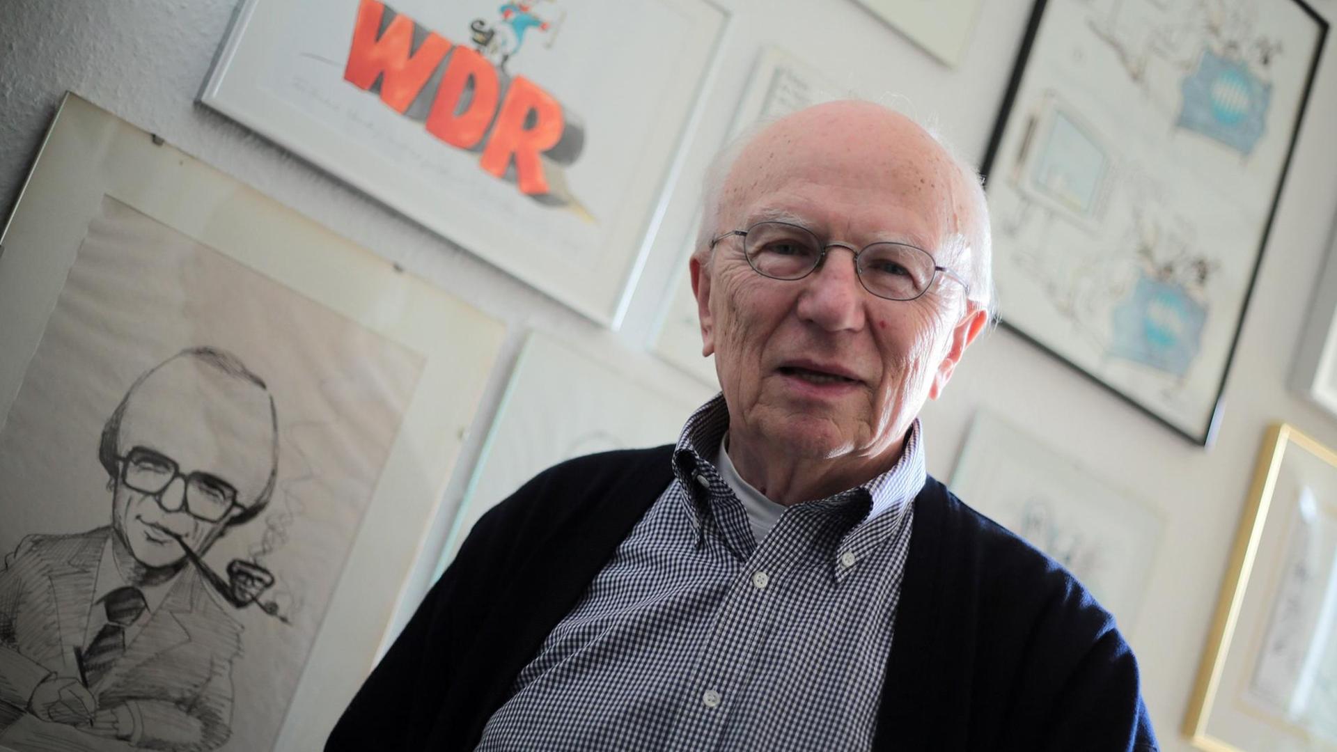 Der ehemalige Intendant des Westdeutschen Rundfunks (WDR), Friedrich Nowottny, Der ehemalige Intendant des Westdeutschen Rundfunks (WDR), Friedrich Nowottny,