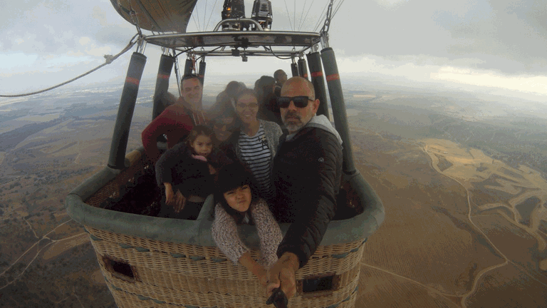 Recherche-Flug mit dem Heißluftballon über Israel Recherche-Flug mit dem Heißluftballon über Israel
