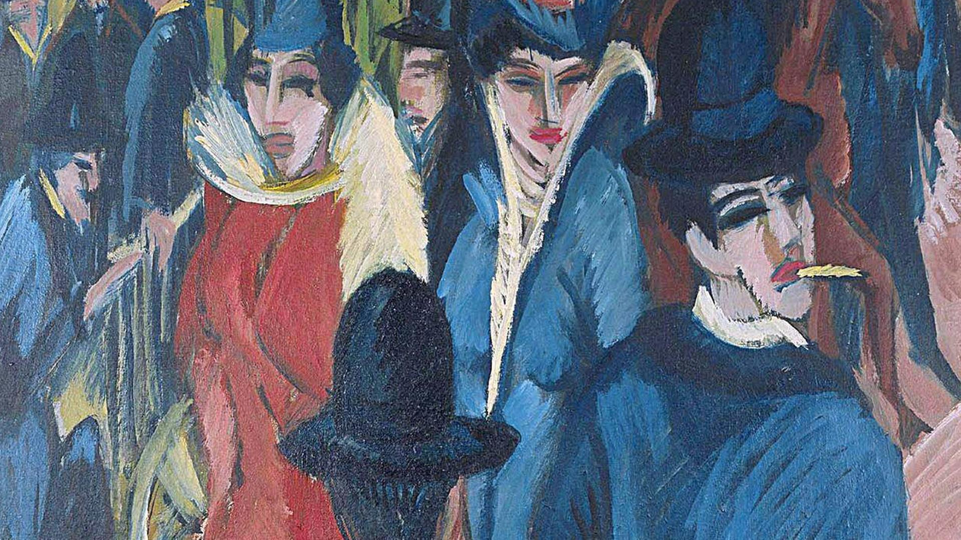 Streit um die Rückgabe: Das Ölbild "Berliner Straßenszene" von Ernst Ludwig Kirchner Streit um die Rückgabe: Das Ölbild "Berliner Straßenszene" von Ernst Ludwig Kirchner