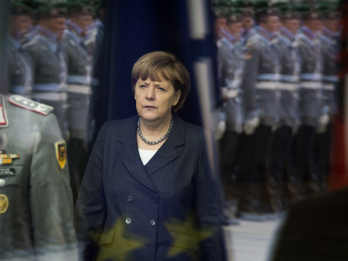 Angela Merkel am Dienstag
