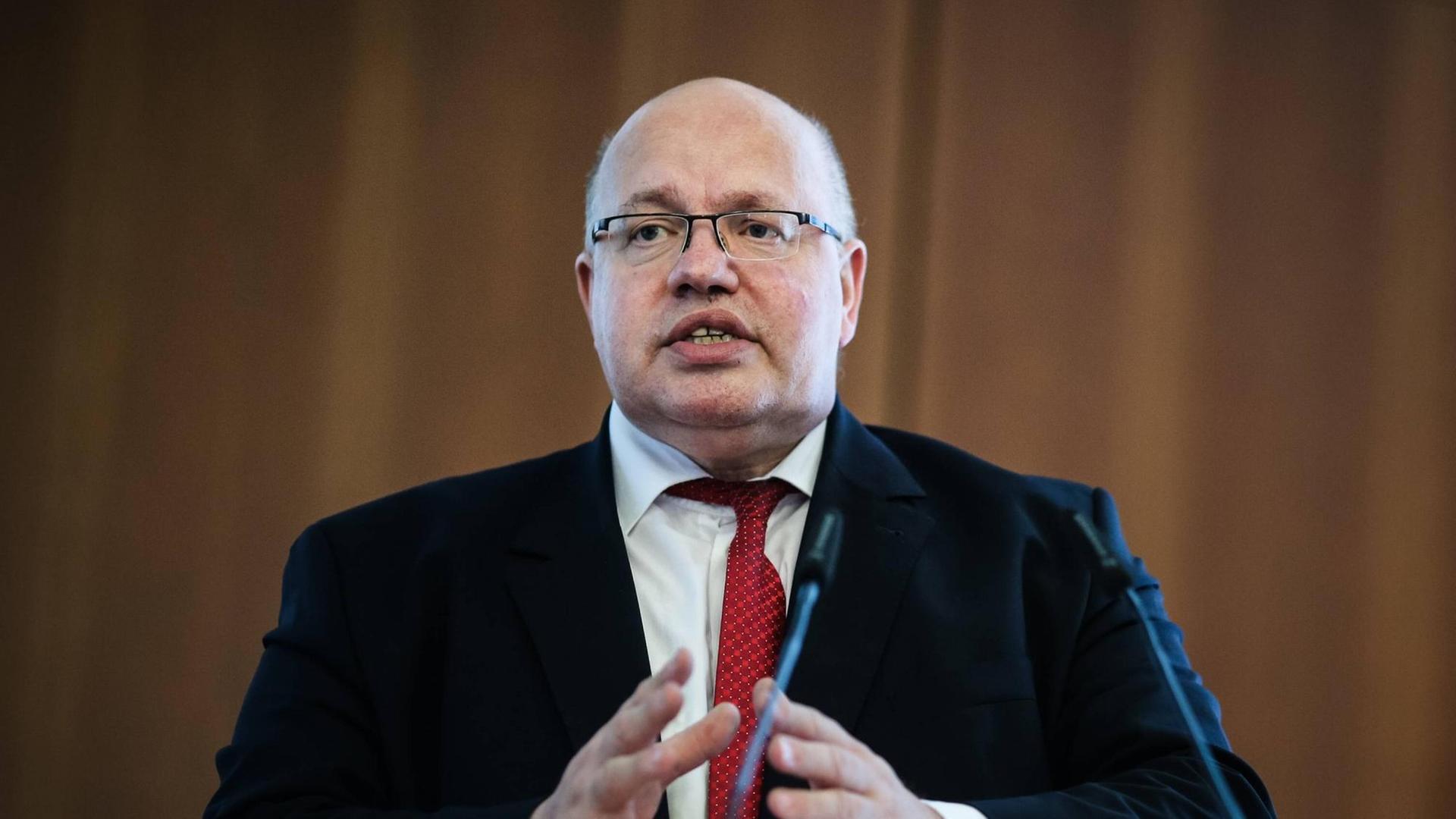 Peter Altmaier spricht im Mai 2016 in Berlin. Peter Altmaier spricht im Mai 2016 in Berlin.