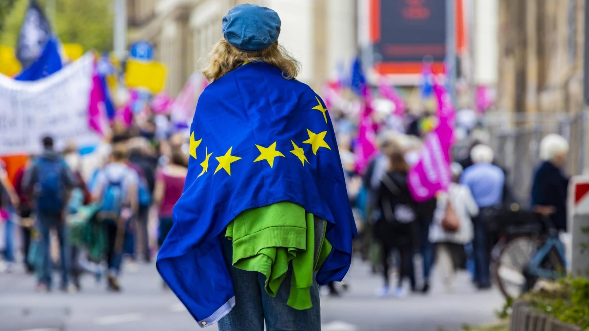 Pro Europa-Großdemonstration des Bündnis "Ein Europa für Alle - Deine Stimme gegen Nationalismus" im Mai 2019 in Stuttgart in Baden-Württemberg Pro Europa-Großdemonstration des Bündnis "Ein Europa für Alle - Deine Stimme gegen Nationalismus" im Mai 2019 in Stuttgart in Baden-Württemberg