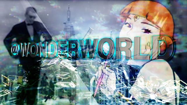 Collage zum Hörspiel @wonderworld von wittmann/zeitblom & Liebert