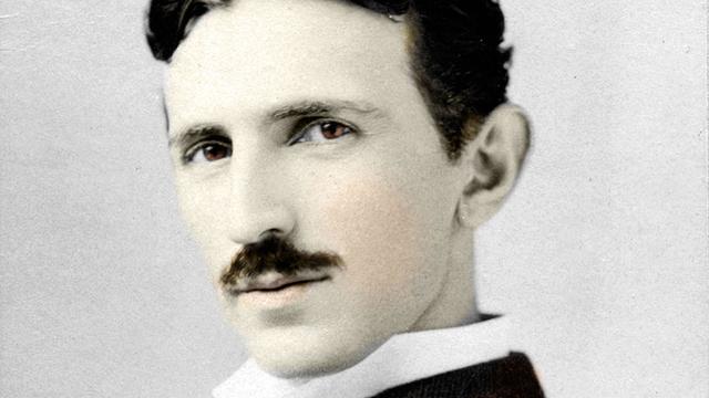 Porträt von Nikola Tesla, 1857-1943