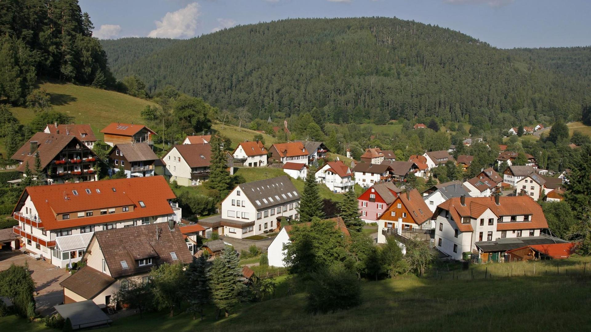 Die Ortschaft Enzklösterle im Kreis Calw im Schwarzwald