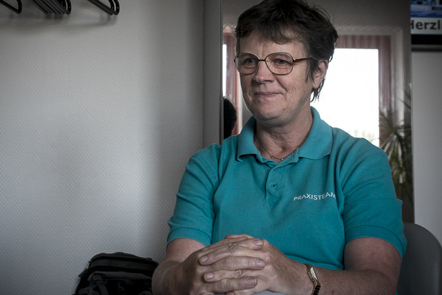 Die Orthopädin Sabine Gueffroy hat schon in Nord-Uganda Flüchtlinge betreut. Die Orthopädin Sabine Gueffroy hat schon in Nord-Uganda Flüchtlinge betreut.