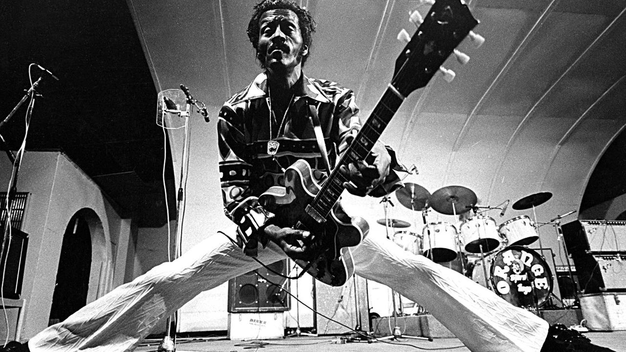 Eine Aufnahme von Chuck Berry aus dem Oktober 1986 in seiner Heimatstadt St. Louis. Eine Aufnahme von Chuck Berry aus dem Oktober 1986 in seiner Heimatstadt St. Louis.