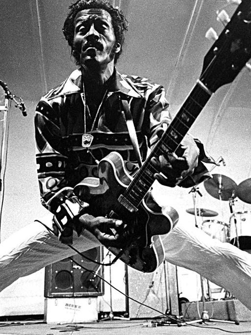 Eine Aufnahme von Chuck Berry aus dem Oktober 1986 in seiner Heimatstadt St. Louis.