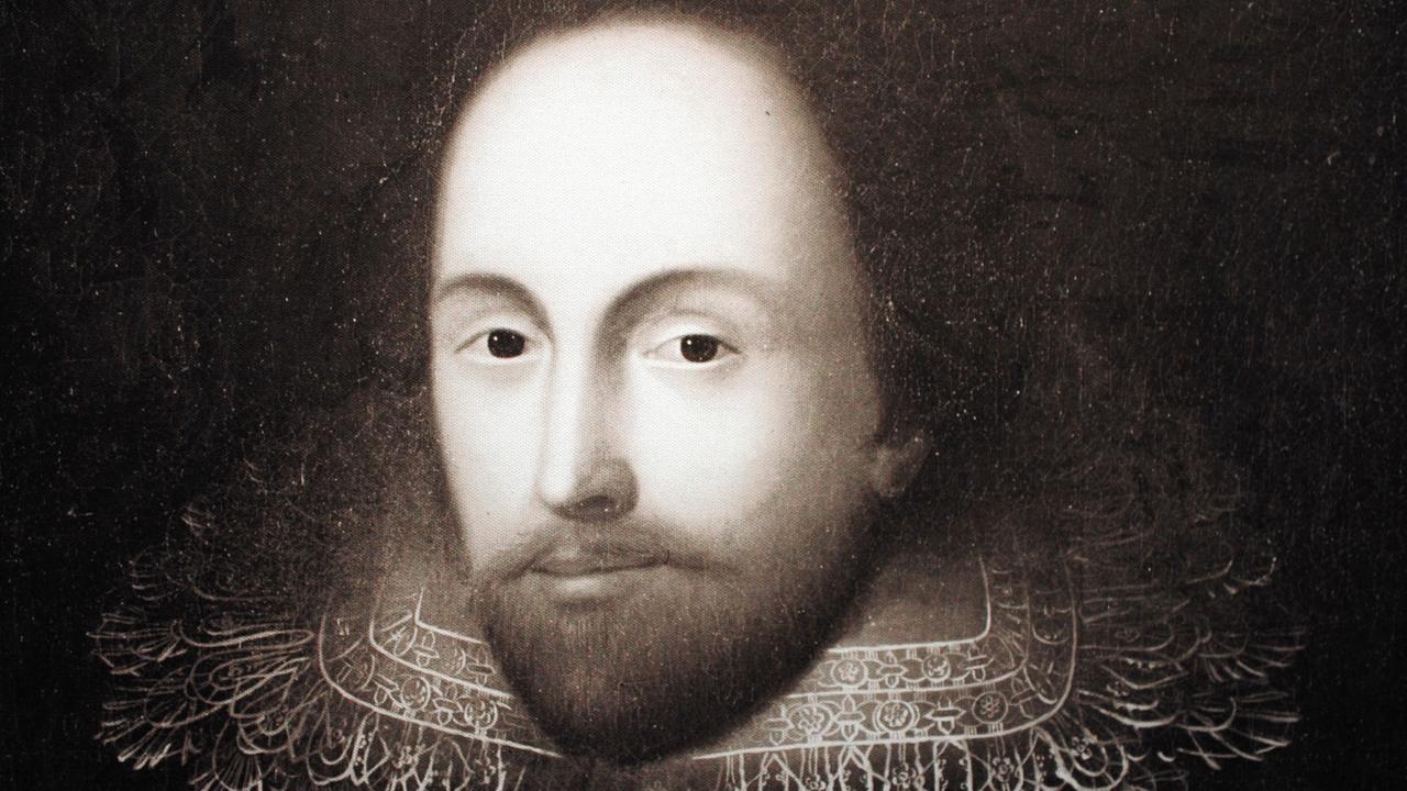 Portrait des englischen Lyrikers William Shakespeare. Portrait des englischen Lyrikers William Shakespeare.