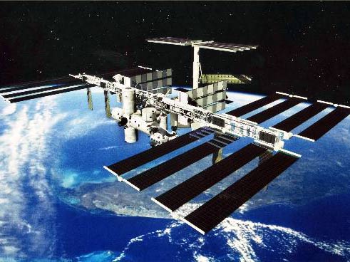Die internationale Raumstation ISS umkreist die Erde