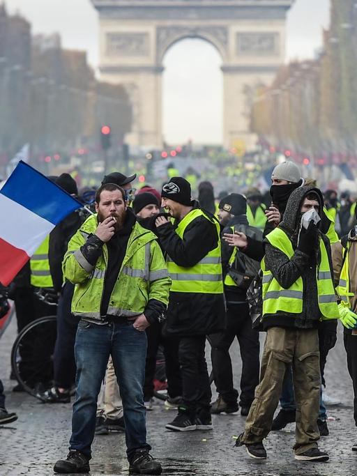 Der Protest der "Gelbwesten" ist vor allem in Paris eskaliert.