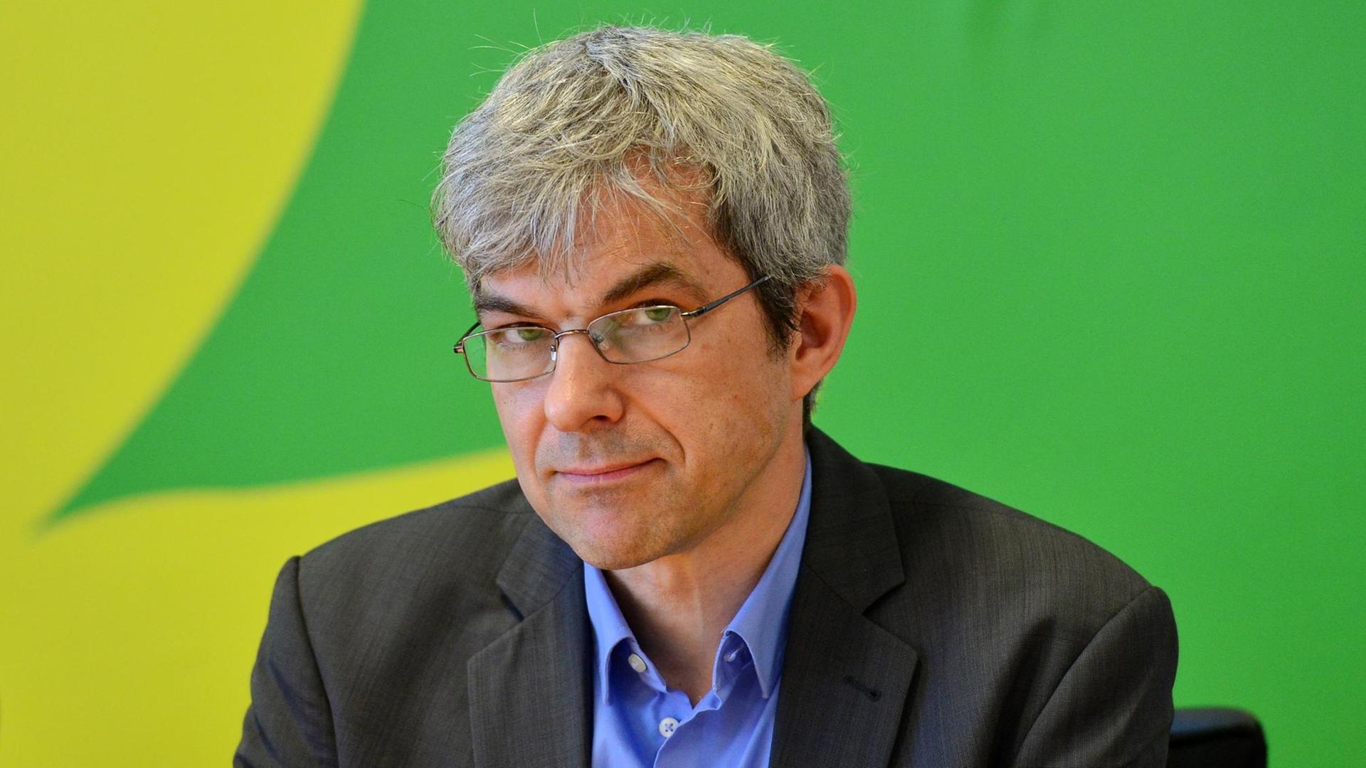 Der Fraktionsvorsitzende von Bündnis90/Grünen in Sachsen, Volkmar Zschocke. Der Fraktionsvorsitzende von Bündnis90/Grünen in Sachsen, Volkmar Zschocke.