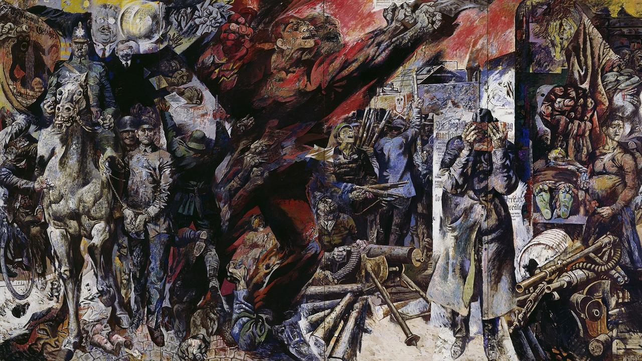 Das Gemälde "Leuna 1921" von Willi Sitte aus dem Jahr 1961 Das Gemälde "Leuna 1921" von Willi Sitte aus dem Jahr 1961