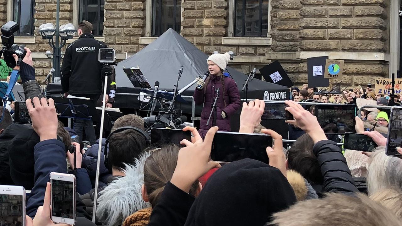 Sie ist der Star der jungen Klimabewegung: die schwedische Aktivistin Greta Thunberg, hier in Hamburg Sie ist der Star der jungen Klimabewegung: die schwedische Aktivistin Greta Thunberg, hier in Hamburg