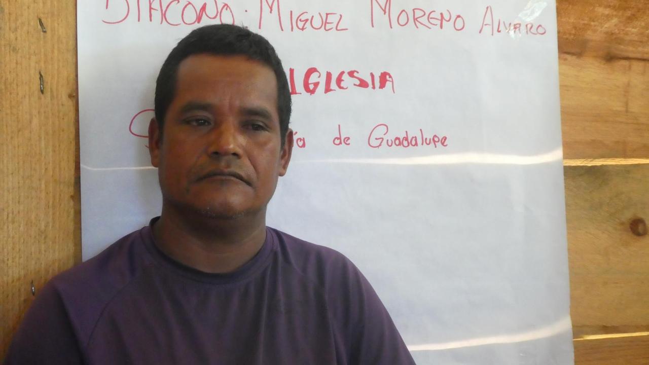Mariano Moreno, Gemeindeleiter der Dorfes "Centro Triaquil" glaubt, dass die mexikanische Regierung nichts für die Indigenen tut.