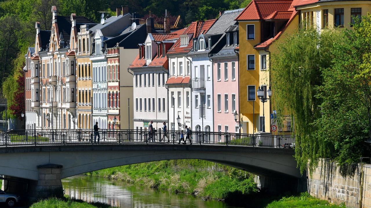 Brücke in der Altstadt von Greiz Brücke in der Altstadt von Greiz