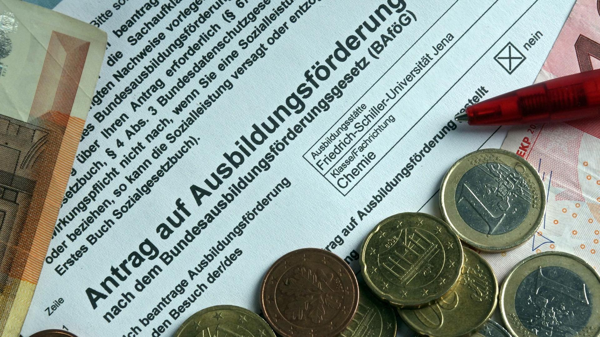 Formular für den Antrag auf Ausbildungsförderung nach dem Bundesausbildungsförderungsgesetz (BAföG) Formular für den Antrag auf Ausbildungsförderung nach dem Bundesausbildungsförderungsgesetz (BAföG)