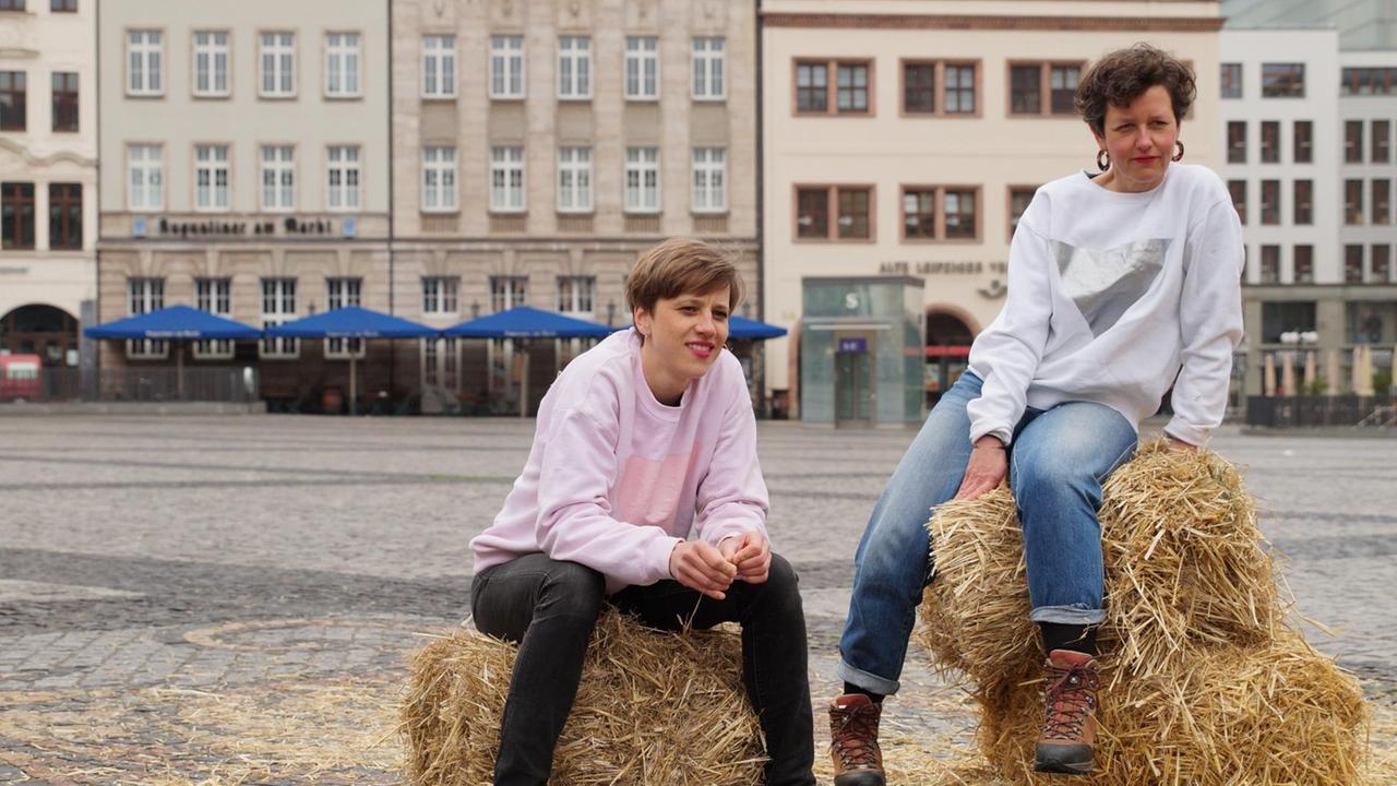 Tanja Krone und Elisa Ueberschär. Tanja Krone und Elisa Ueberschär.