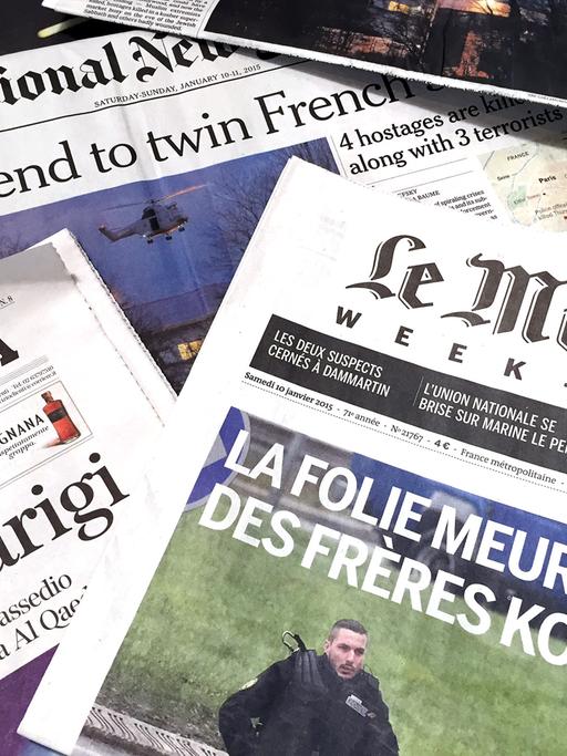 Internationale Zeitungen am Tag nach dem Ende der Geiselnahmen von Paris