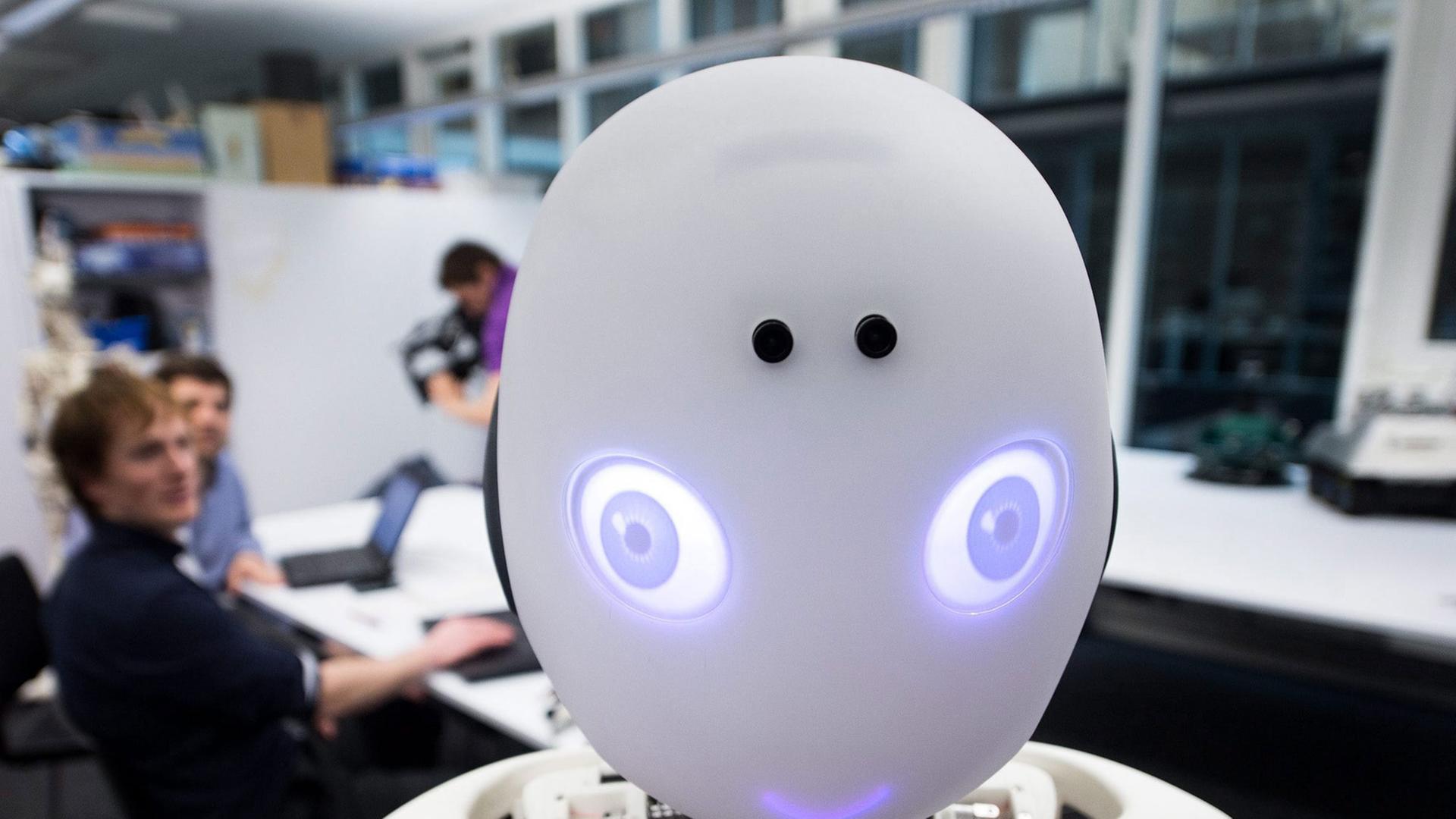 ROBOY, the robot developed by the Artificial Intelligence Laboratory of the University of Zurich, is presented to the media in Zurich, Switzerland, 27 February 2013. Technical know-how from over 15 project partners from industry and scientific research helped to build the robot during the last nine months. Thanks to 'Brain Technology' ROBOY can reply intelligently to questions. ROBOY, the robot developed by the Artificial Intelligence Laboratory of the University of Zurich, is presented to the media in Zurich, Switzerland, 27 February 2013. Technical know-how from over 15 project partners from industry and scientific research helped to build the robot during the last nine months. Thanks to 'Brain Technology' ROBOY can reply intelligently to questions.