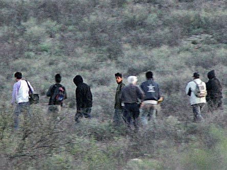 Flüchtlinge an der Grenze von Mexiko zu den Vereinigten Staaten Flüchtlinge an der Grenze von Mexiko zu den Vereinigten Staaten
