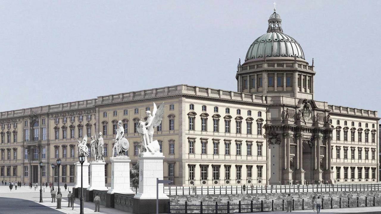 Ansicht des Humboldt-Forums von der Nord-West-Seite Ansicht des Humboldt-Forums von der Nord-West-Seite