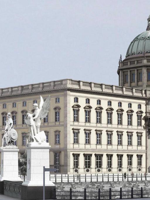 Ansicht des Humboldt-Forums von der Nord-West-Seite