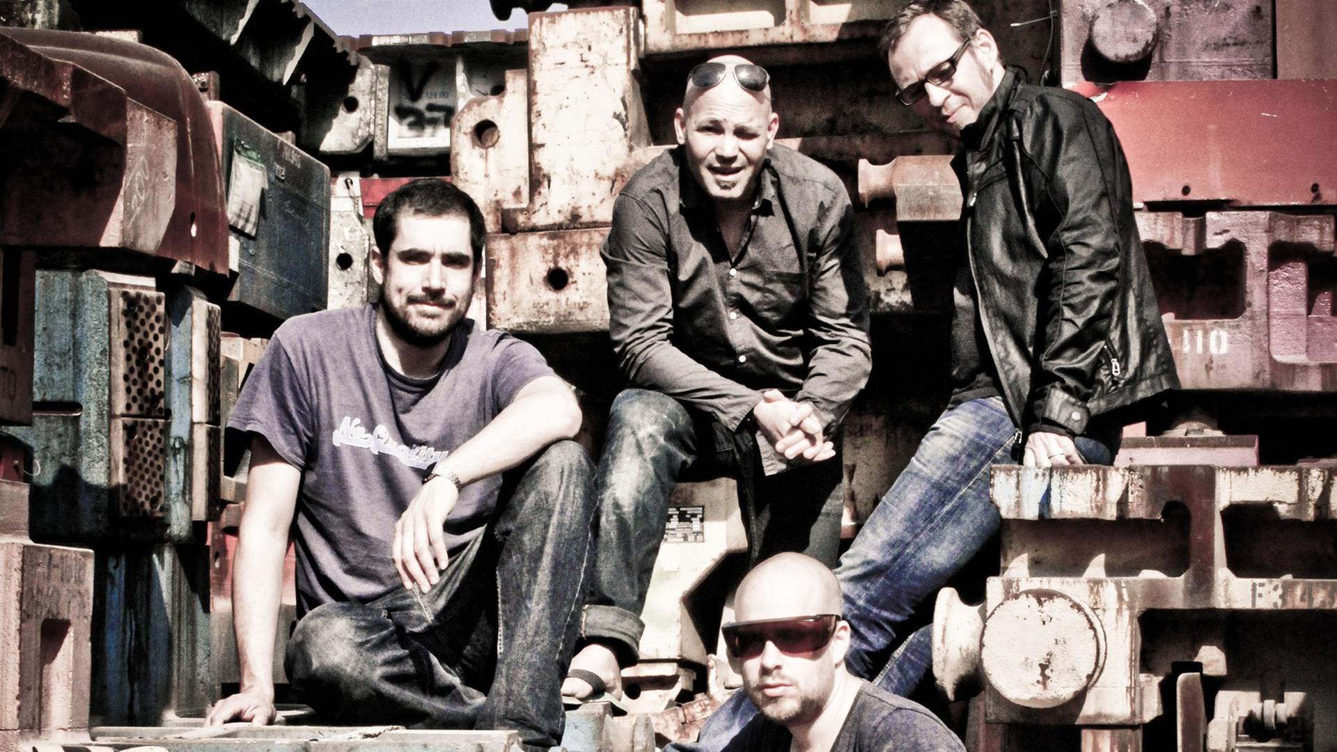 Die vier Jazzmusiker der Formation "Spaniol4". Die vier Jazzmusiker der Formation "Spaniol4".