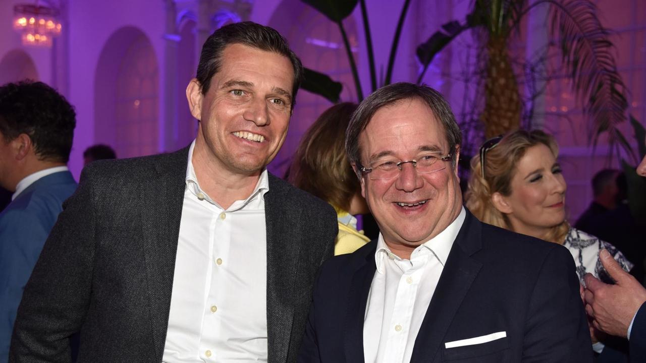 Michael Mronz, Begründer der Olympia-Initiative und NRW-Mininsterpräsident Armin Laschet Michael Mronz, Begründer der Olympia-Initiative und NRW-Mininsterpräsident Armin Laschet