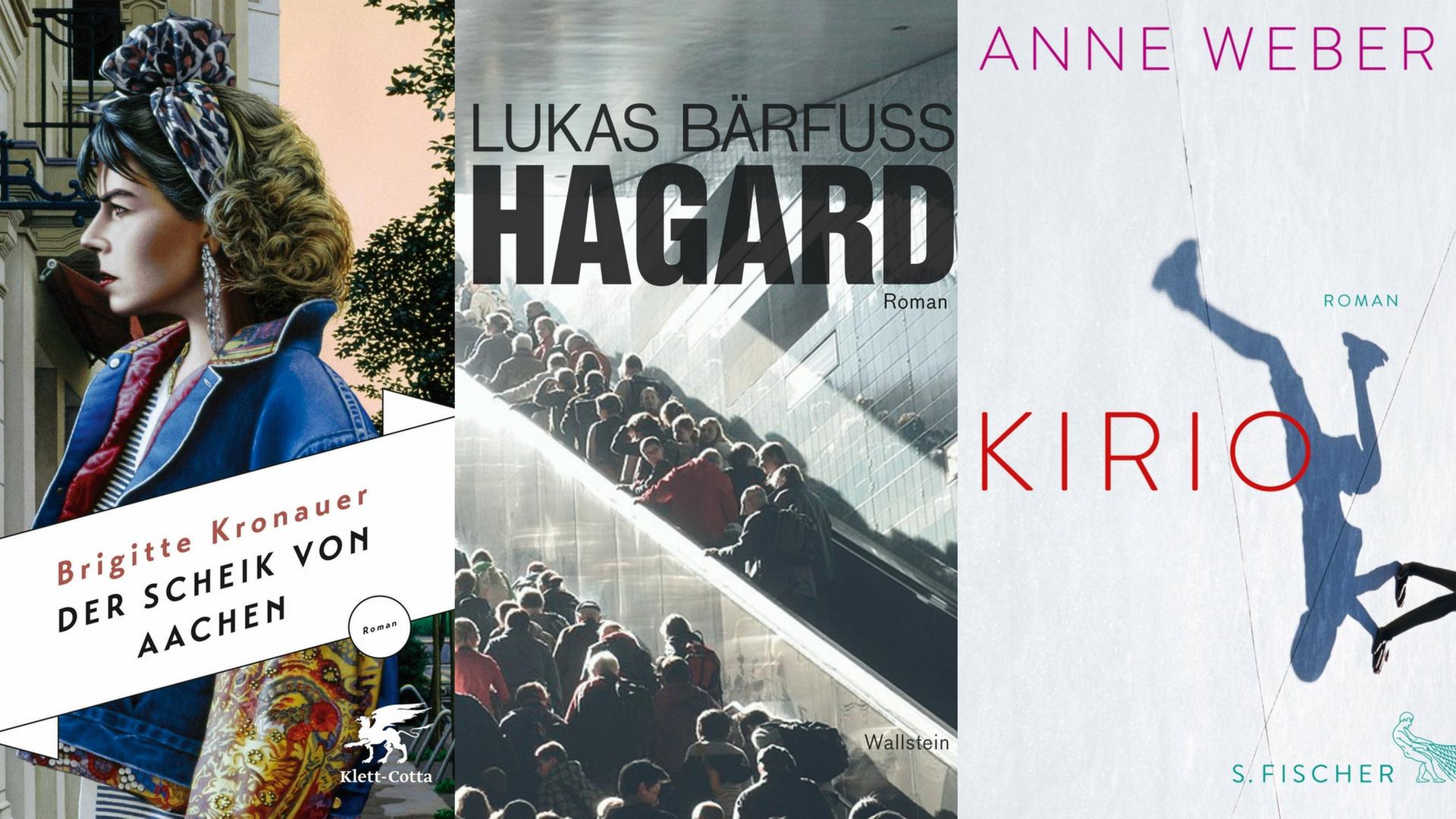 Drei der für den Leipziger Buchpreis nominierten Romane.