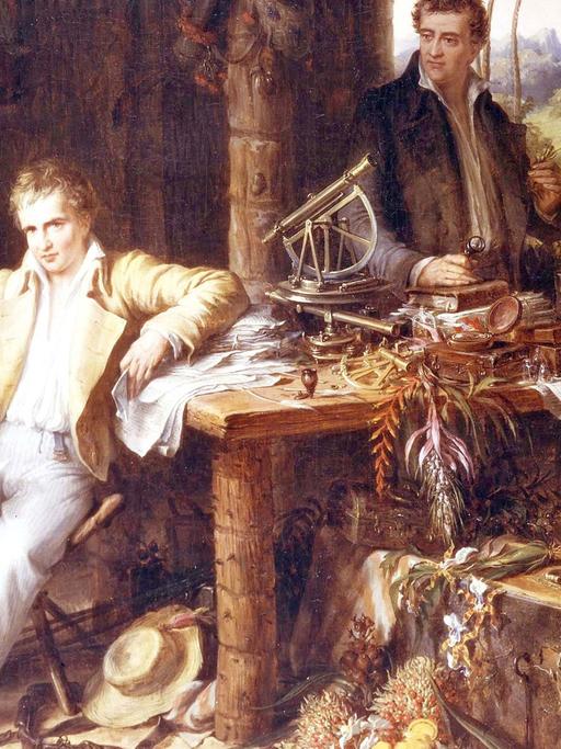 Naturforscher Alexander von Humboldt (l) und der Botaniker Aimé Bonpland