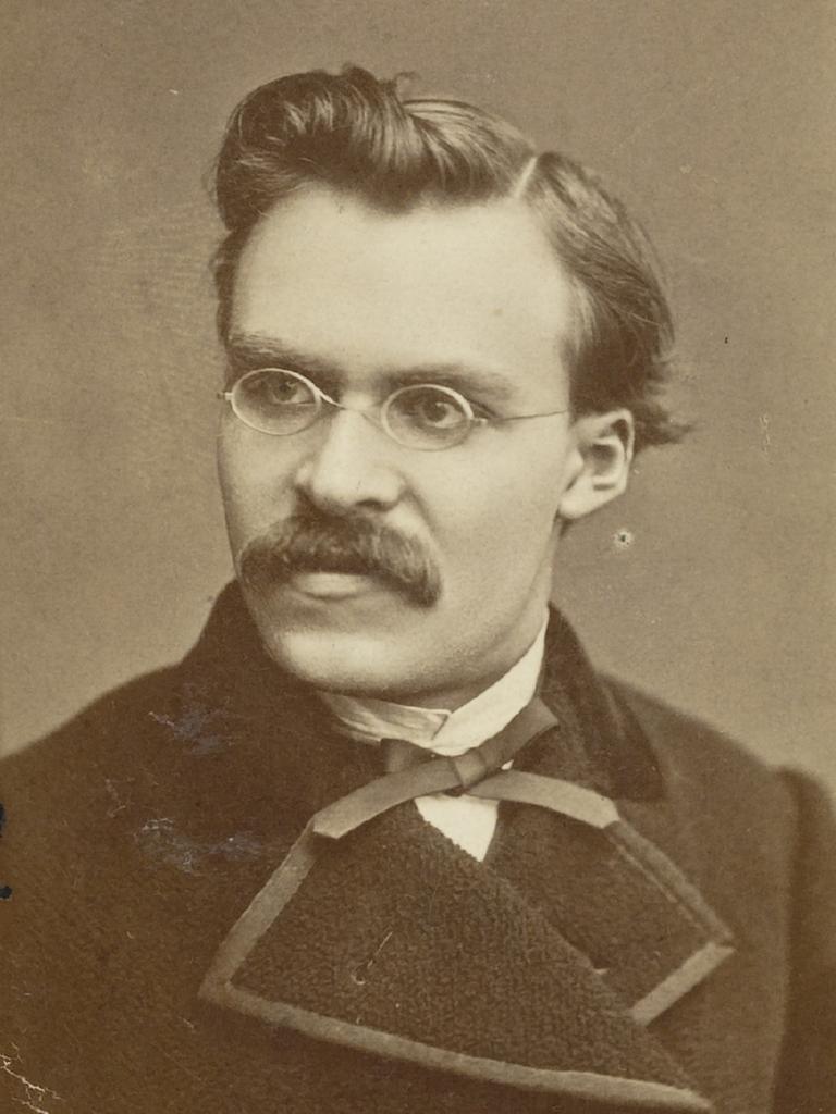 Friedrich Nietzsche auf einer Fotografie aus dem Frühjahr 1869.