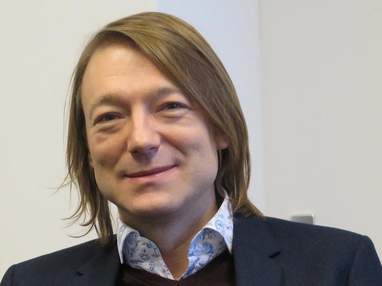Jochen Distelmeyer, Sänger von Blumfeld, war zu Gast im Berliner Funkhaus.