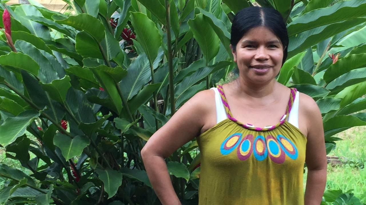Patricia Gualinga, Sprecherin der Gemeinde von Sarayaku Patricia Gualinga, Sprecherin der Gemeinde von Sarayaku