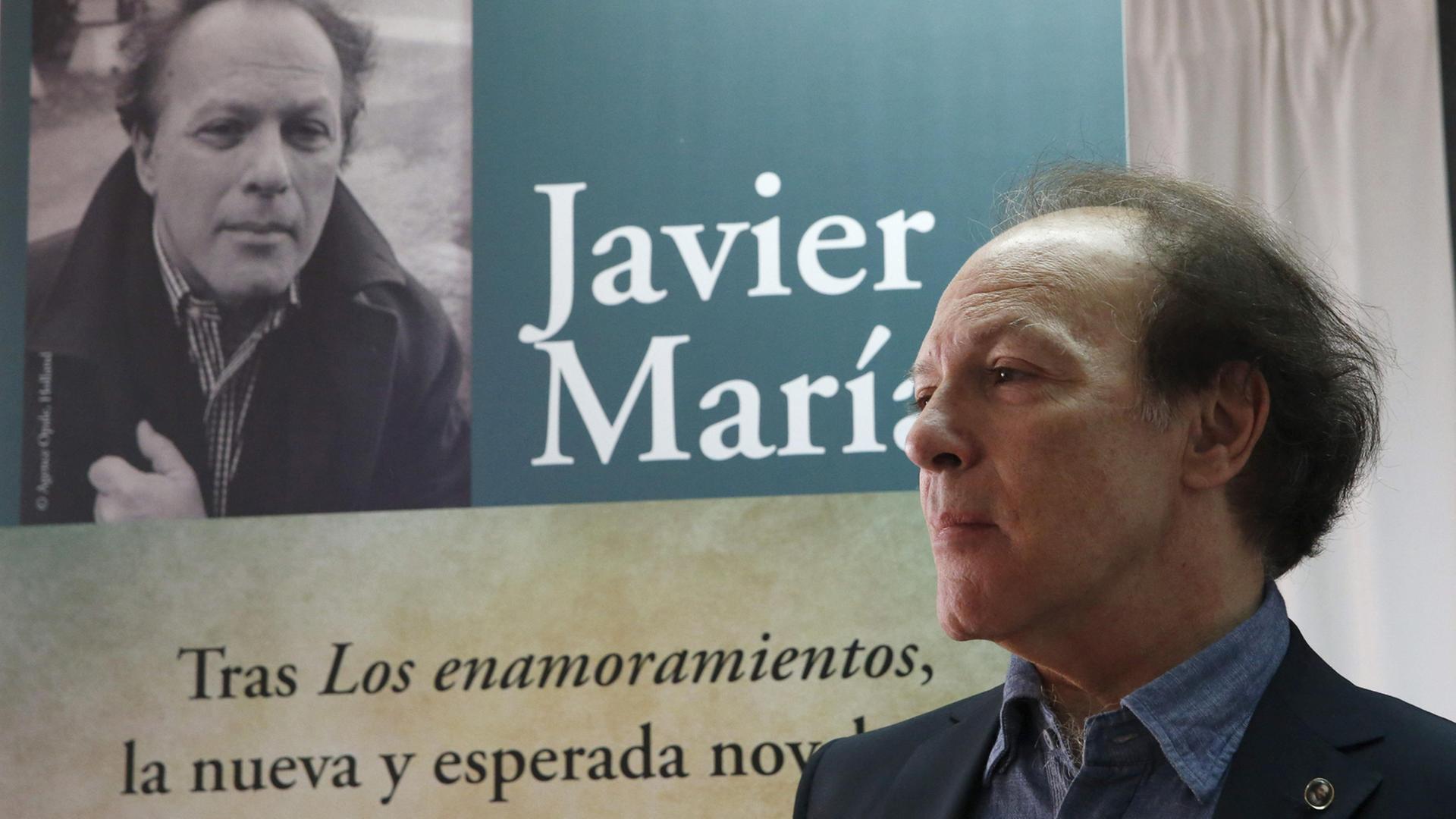 Der spanische Schriftsteller Javier Marías bei einer Buchpräsentation in Madrid. Der spanische Schriftsteller Javier Marías bei einer Buchpräsentation in Madrid.