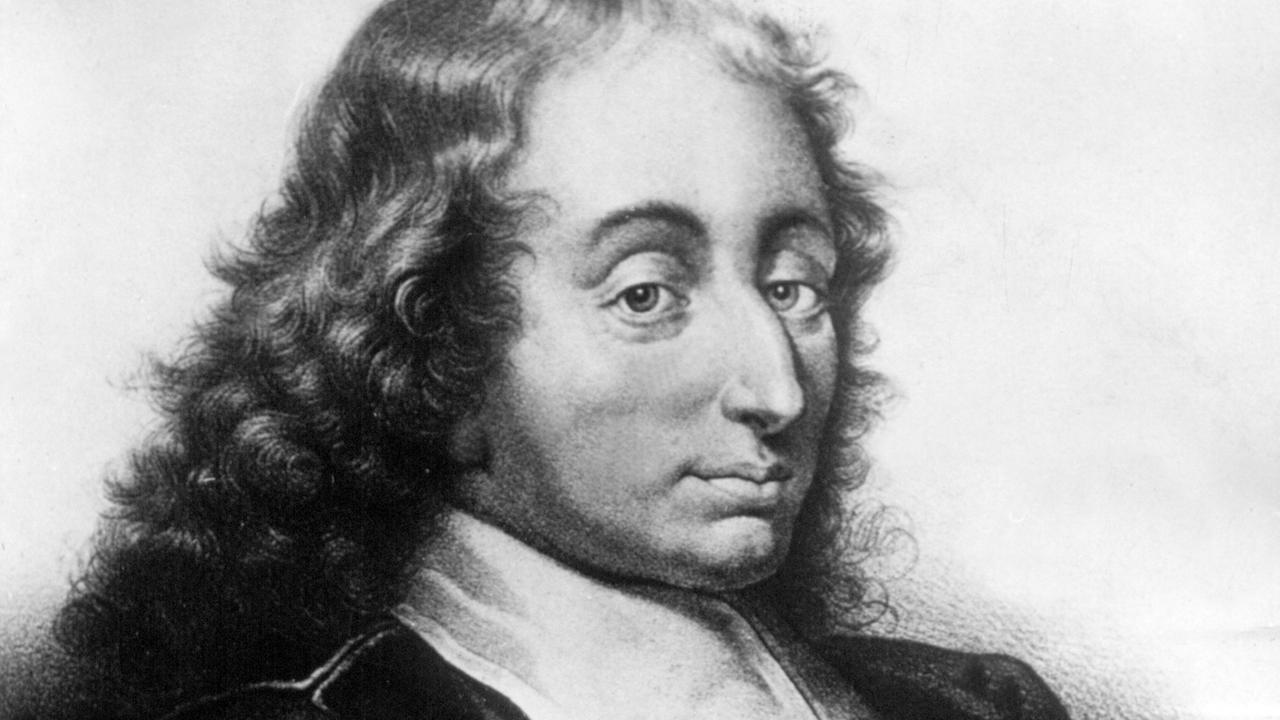 Zeitgenössische Darstellung des französischen Philosophen, Mathematikers und Physikers Blaise Pascal. 