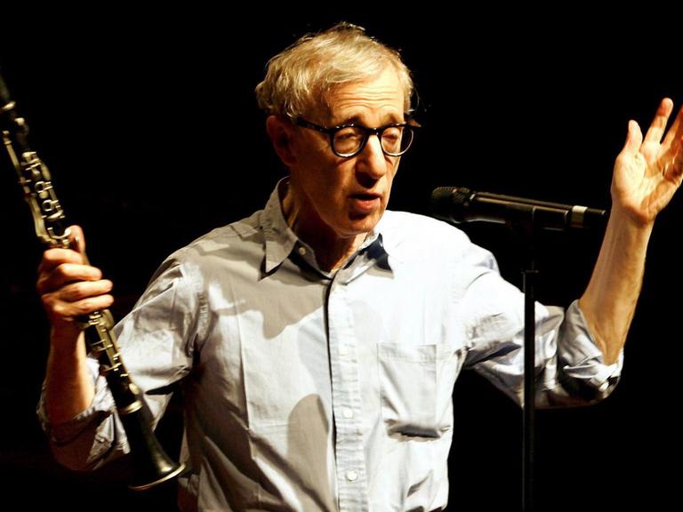 Woody Allen mit Klarinette 