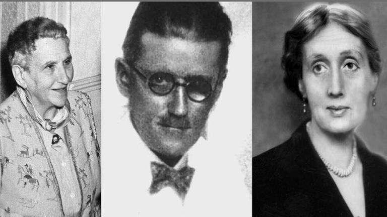 Gertrude Stein, James Joyce und Virginia Woolf (v. lks.) Gertrude Stein, James Joyce und Virginia Woolf (v. lks.)