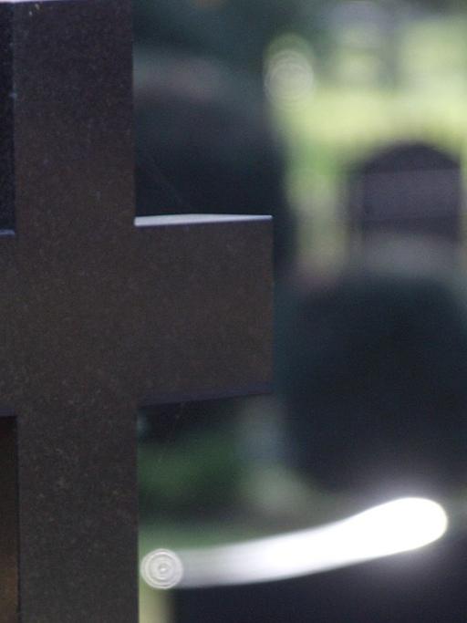 Grabsteine auf dem Alten Friedhof von Schwerin, aufgenommen am Donnerstag (16.11.2006). Am Sonntag (19.11.2006) wird in Deutschland der Volkstrauertag begangen. Traditionell wird an diesem Tag zwei Wochen vor dem ersten Advent der Toten beider Weltkriege und der Nazi-Opfer gedacht.