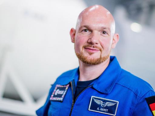 Der Astronaut Alexander Gerst im Europäischen Astronautenzentrum in Köln