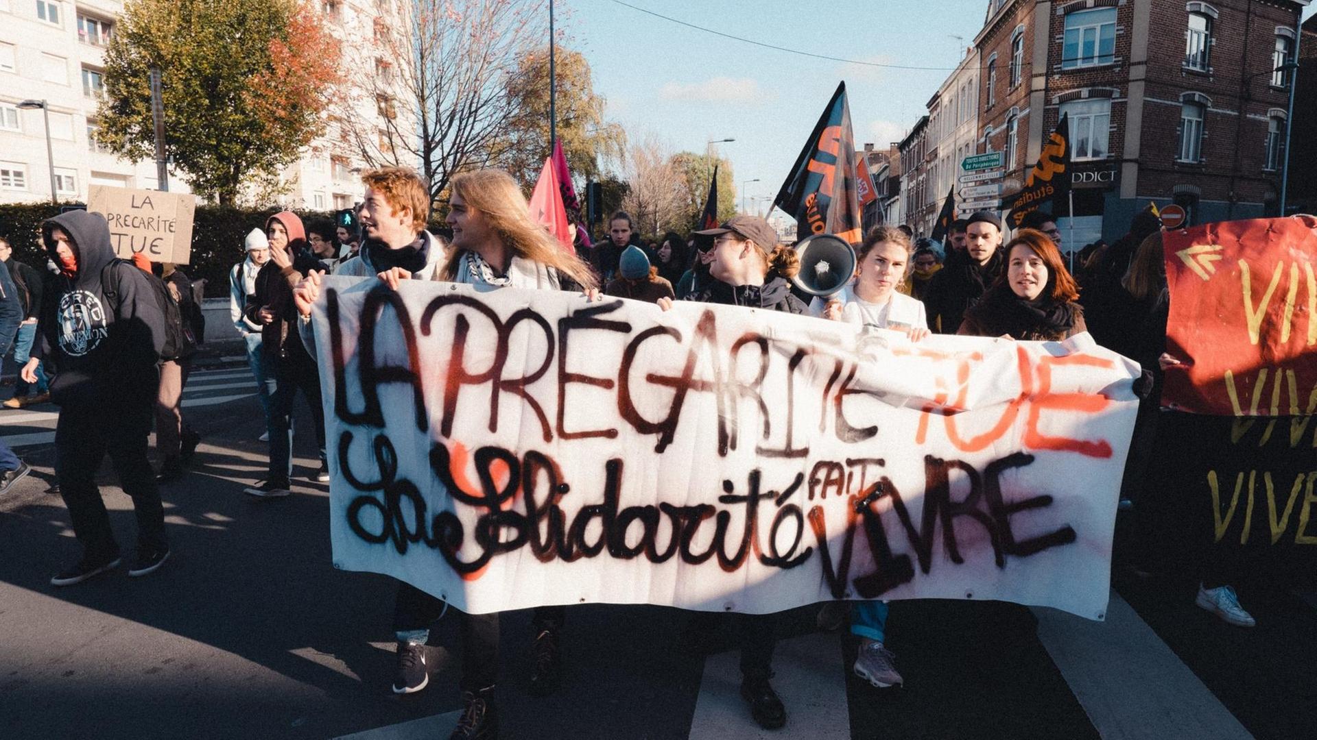 Studentenproteste in Lille