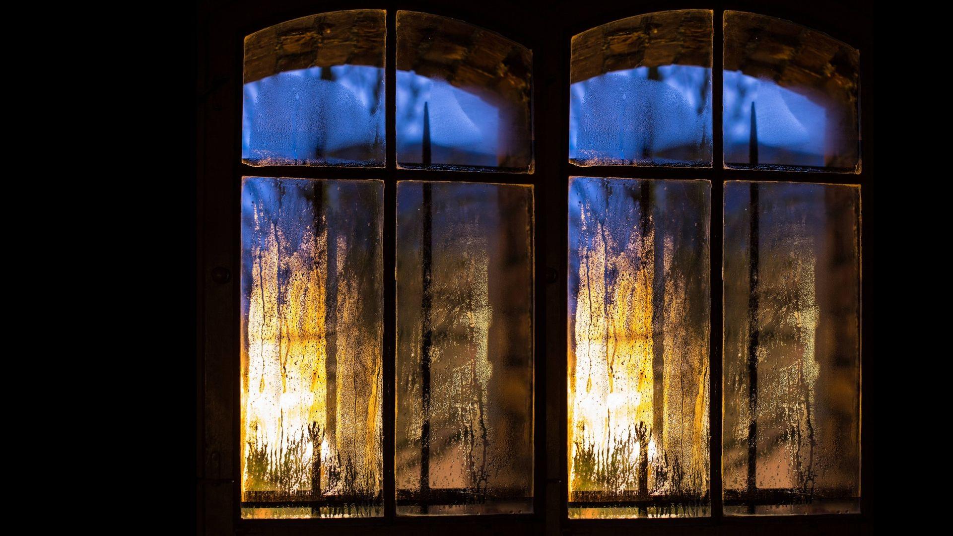 Blick aus Fenster bei Nacht Blick aus Fenster bei Nacht