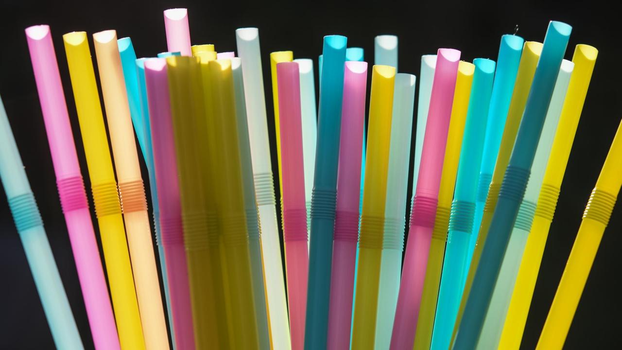Trinkhalme aus Plastik Trinkhalme aus Plastik