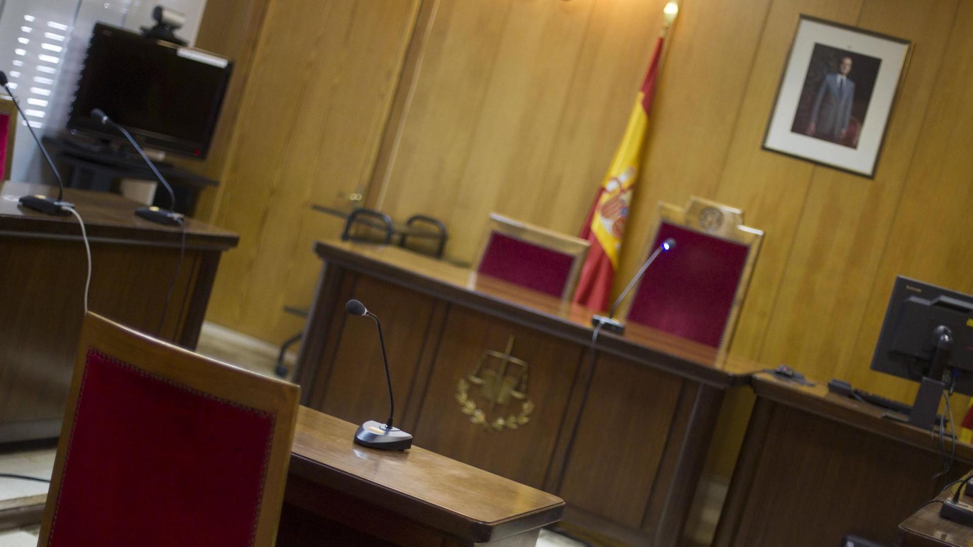 Ein Gerichtssaal in Palma de Mallorca