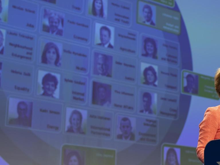 Die desingnierte EU-Kommissionspräsidentin Ursula von der Leyen stellt ihre Wunschkandidaten für die Ressorts vor.