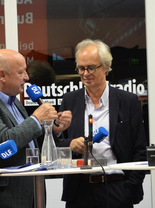 Im Gespräch: Hans Sarkowicz, Heiner Boehncke, Christian Döring, Denis Scheck (v.l.)