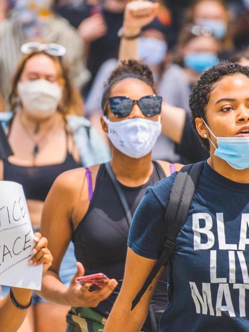 Ein Black-Lives-Matter-Protest in Cincinnati in den USA