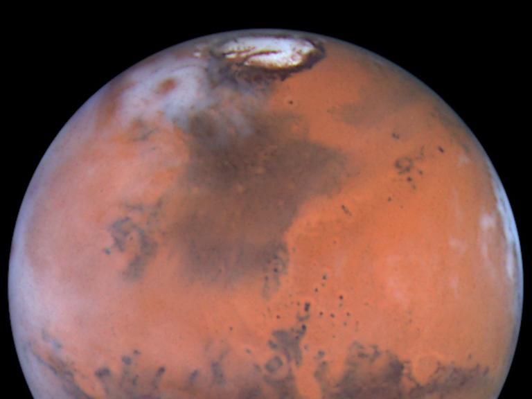 Der Planet Mars, aufgenommen mit dem Hubble-Teleskop