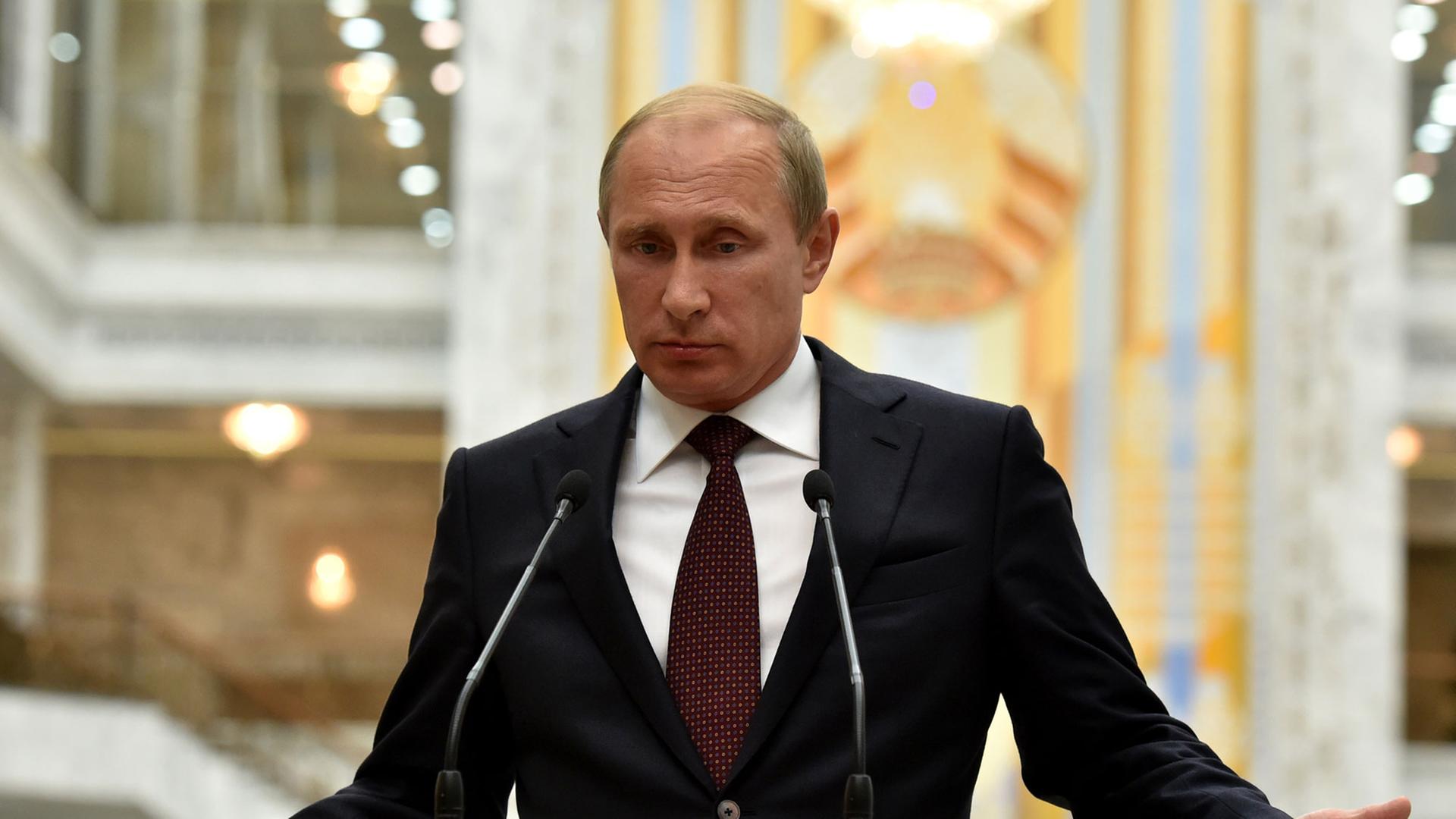 Russlands Präsident Wladimir Putin. Russlands Präsident Wladimir Putin.