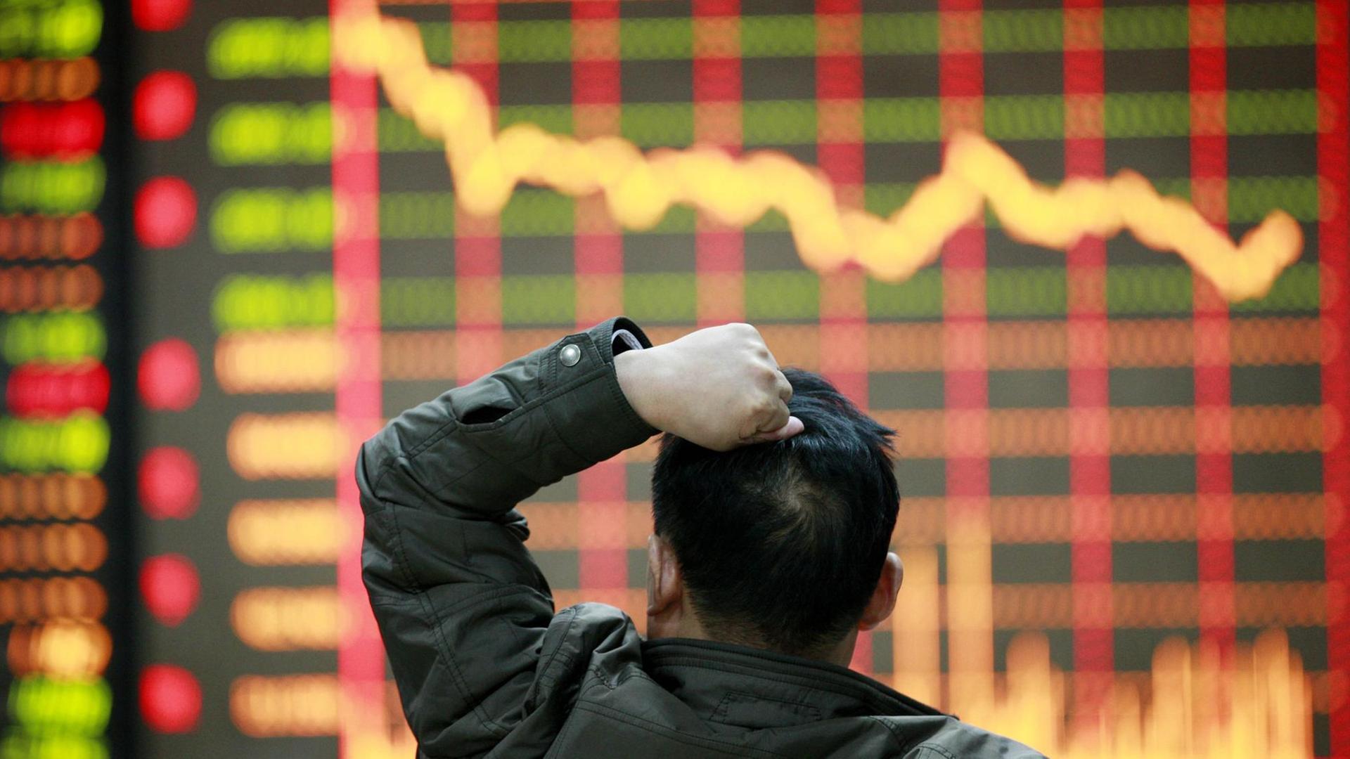 Talfahrt an Chinas Börsen zum Jahresauftakt. Talfahrt an Chinas Börsen zum Jahresauftakt.